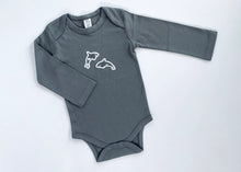 Load image into Gallery viewer, Orca Organic Long Sleeve Bodysuit - Gray
