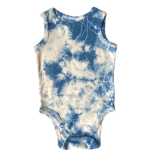 Load image into Gallery viewer, Tie Dye Tank Top Organic Cotton Bodysuit One Piece | Indigo