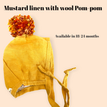 Load image into Gallery viewer, Linen and Cotton Bonnet