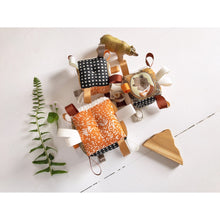Load image into Gallery viewer, Baby Block Sensory Rattle Ribbon by the Bird & Elephant
