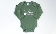 Load image into Gallery viewer, Explore More Organic Long Sleeve Bodysuit - Fern Green