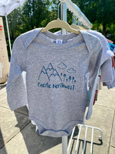 Load image into Gallery viewer, PNW Organic Long Sleeve Bodysuit - Heather Grey