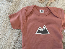 Load image into Gallery viewer, Mountain Organic Short Sleeve Bodysuit - Rose