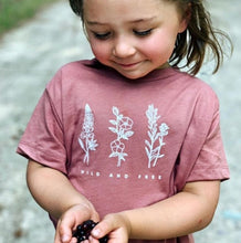 Load image into Gallery viewer, Wild and Free Tee or Onsie in Pink