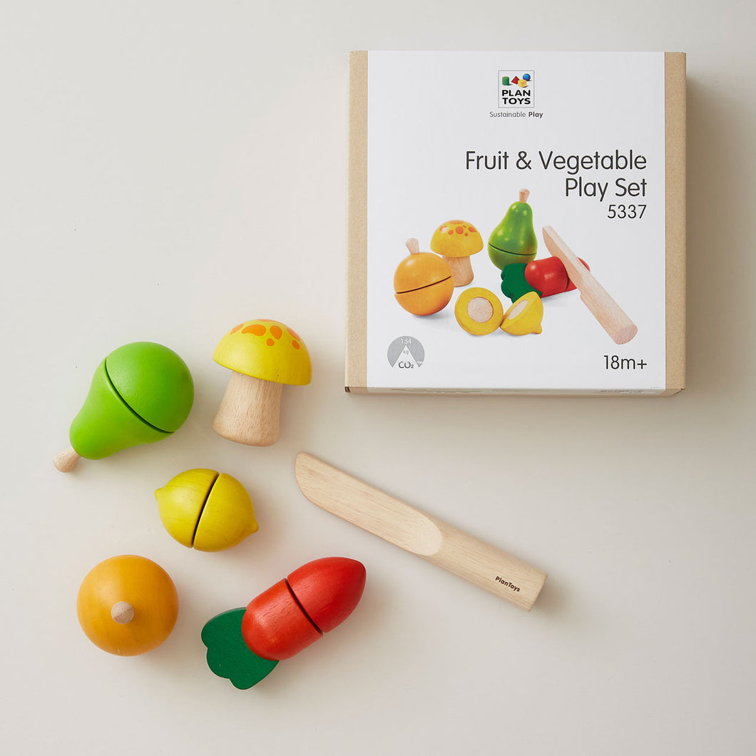 Fruit And Vegetable Play Set by Plan Toys