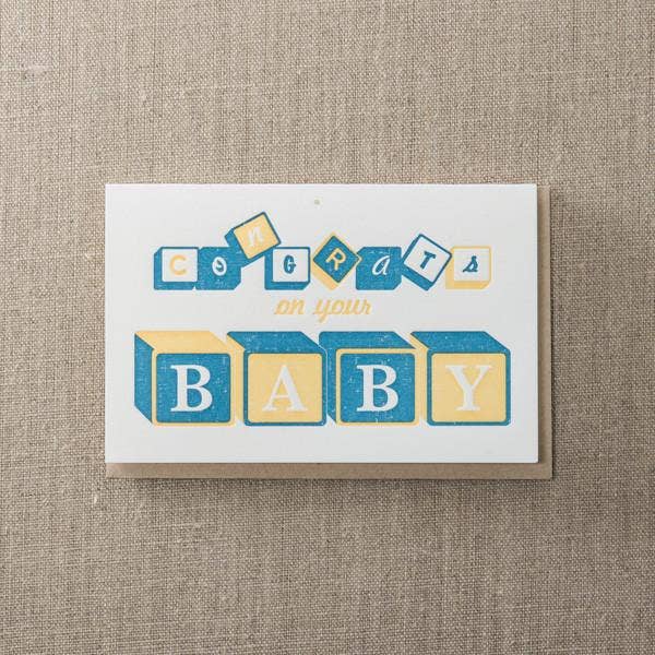 Baby Blocks Greeting Card