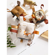 Load image into Gallery viewer, Baby Block Sensory Rattle Ribbon by the Bird &amp; Elephant
