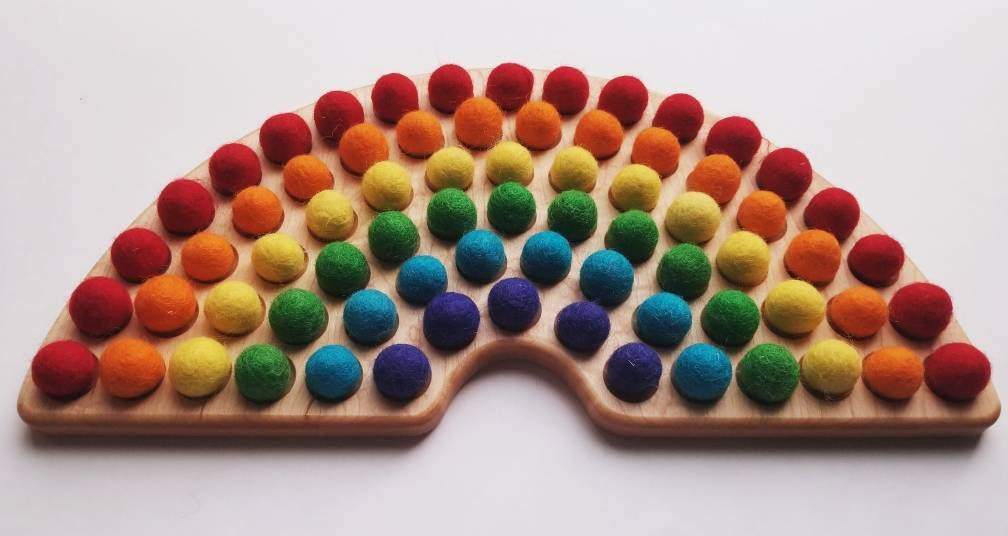 Rainbow Color Sorting Tray
