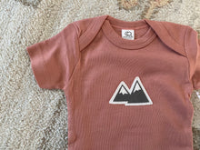 Load image into Gallery viewer, Mountain Organic Short Sleeve Bodysuit - Rose
